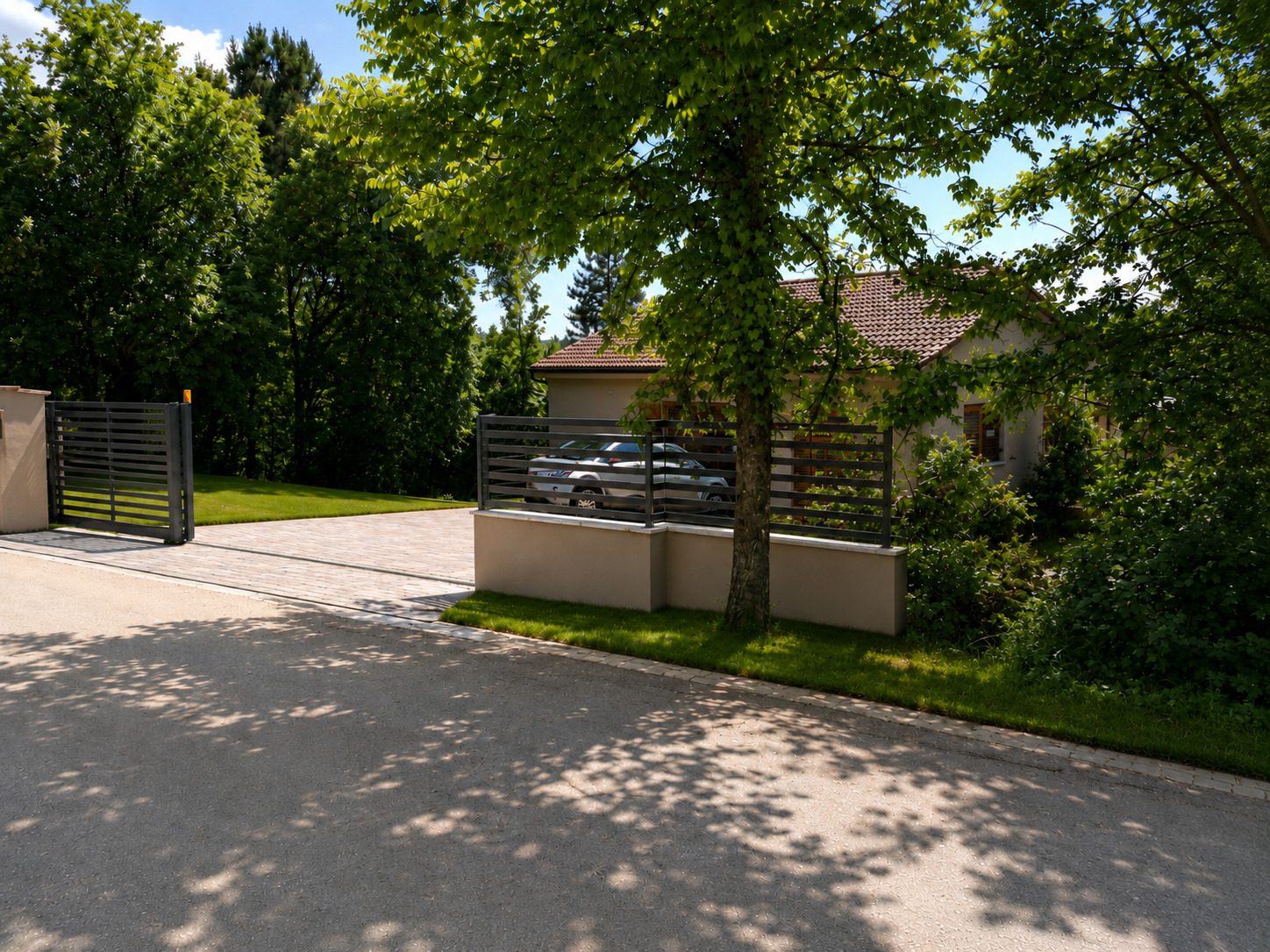 Eingangsbereich des Grundstücks der Villa VinoSelo