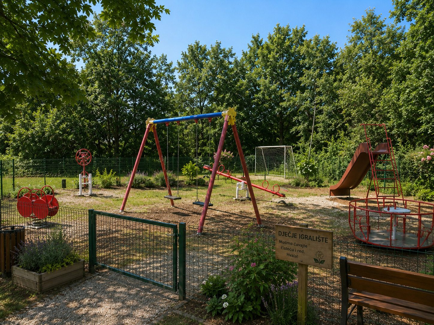 Spielplatz in der Nähe der Villa VinoSelo